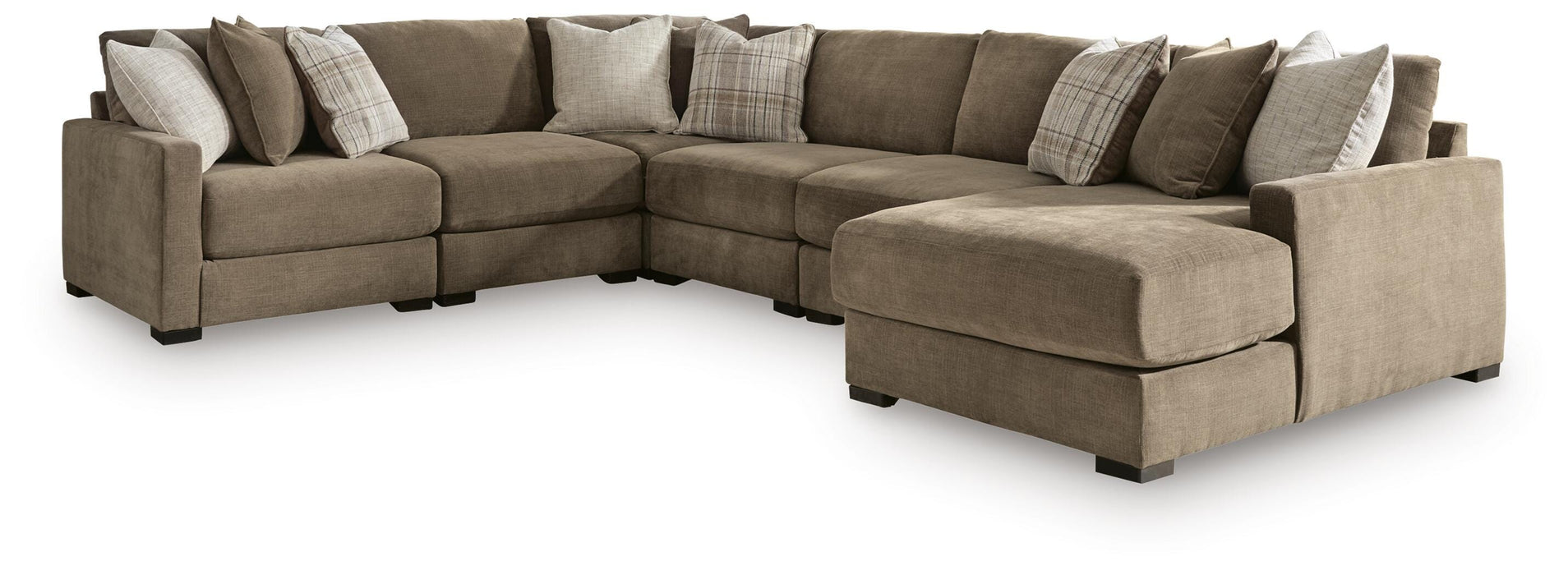 Camellia-Court Sectional with Chaise - Furniture Source (IA) 