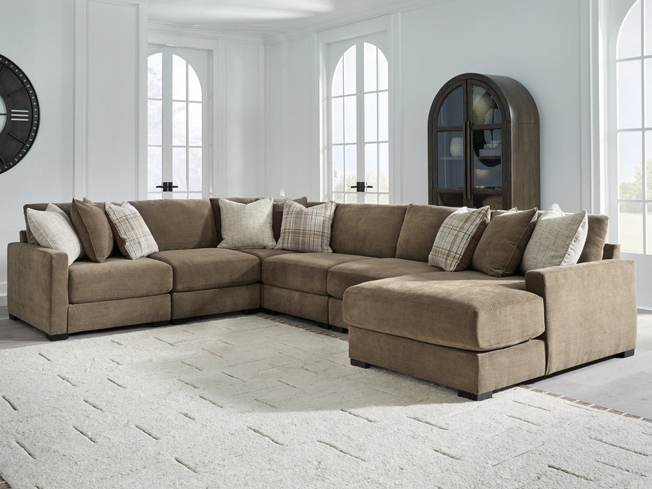 Camellia-Court Sectional with Chaise - Furniture Source (IA) 