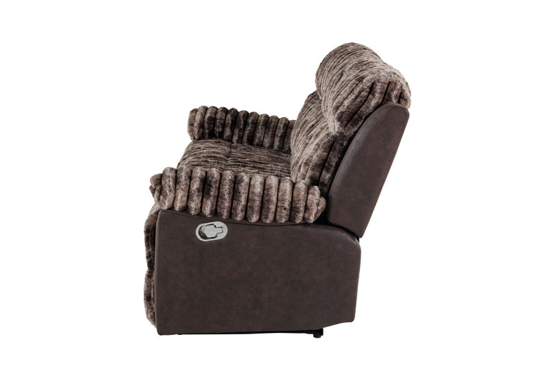 U6028 - Reclining Sofa / Console Reclining Loveseat - Brown