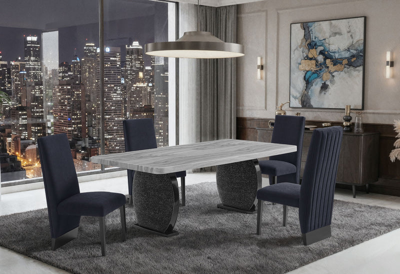 D2502 - 5 Piece Dining Room Set - Black