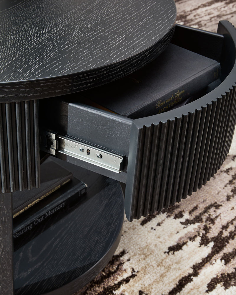 Marstream - Round End Table - Black