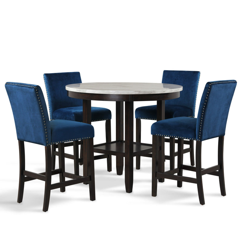 Celeste - Round Counter Table - Espresso