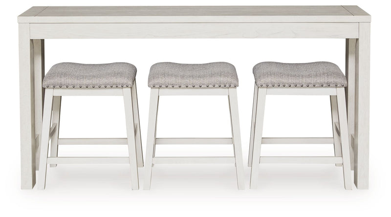 Robbinsdale - Rectangular Dining Room Counter Table Set (Set of 4) - Antique White