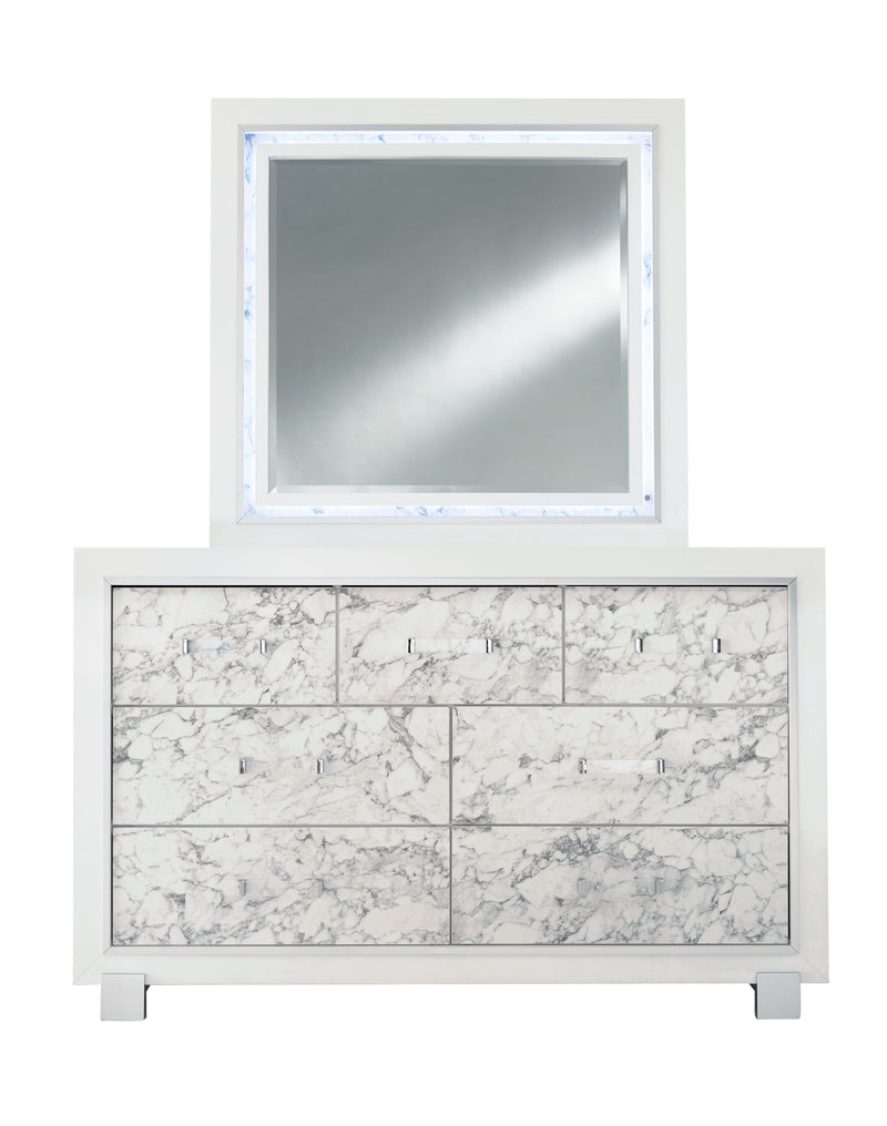 Santorini - 5 Piece Full Bedroom Set - White