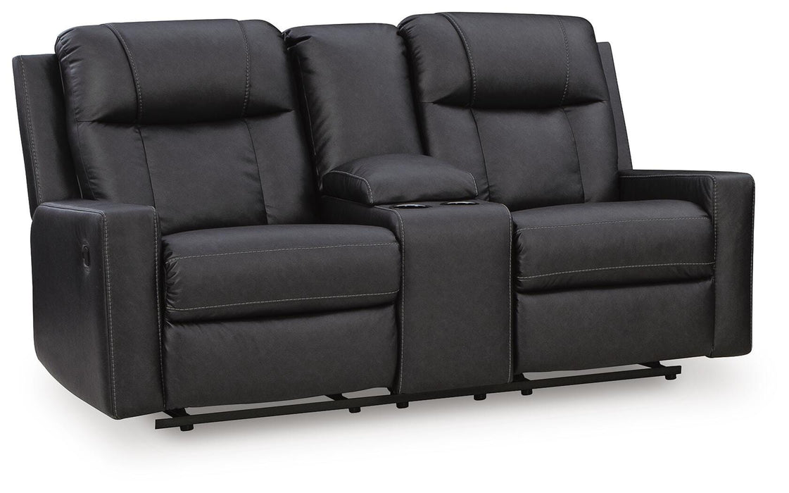 Mackmenville Reclining Loveseat with Console - Furniture Source (IA) 