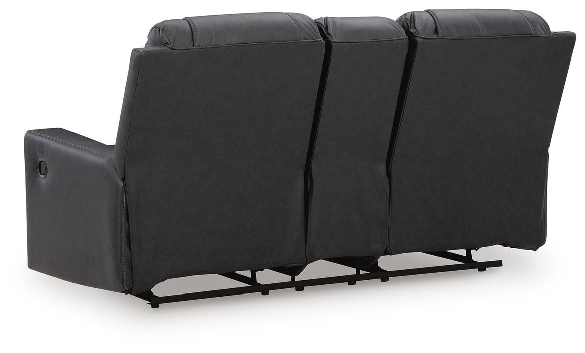 Mackmenville Reclining Loveseat with Console - Furniture Source (IA) 