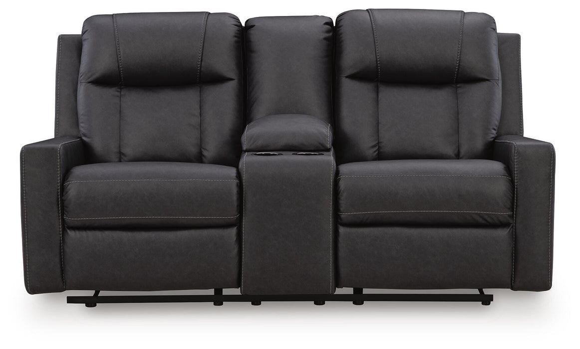 Mackmenville Reclining Loveseat with Console - Furniture Source (IA) 