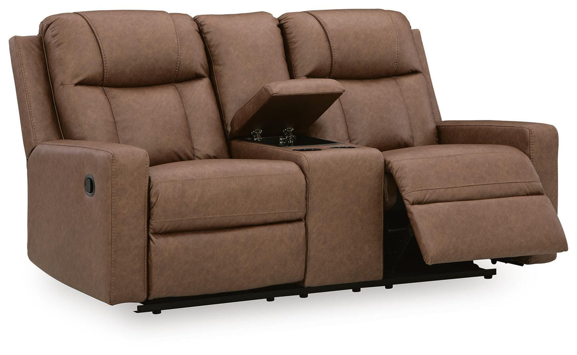 Mackmenville Reclining Loveseat with Console - Furniture Source (IA) 