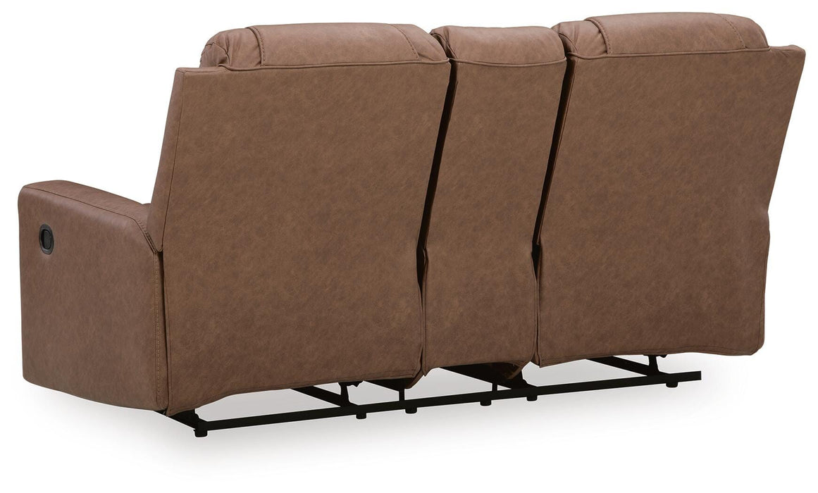 Mackmenville Reclining Loveseat with Console - Furniture Source (IA) 