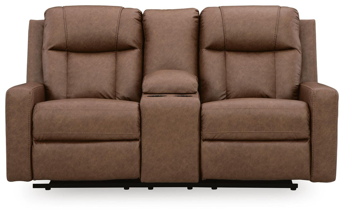 Mackmenville Reclining Loveseat with Console - Furniture Source (IA) 