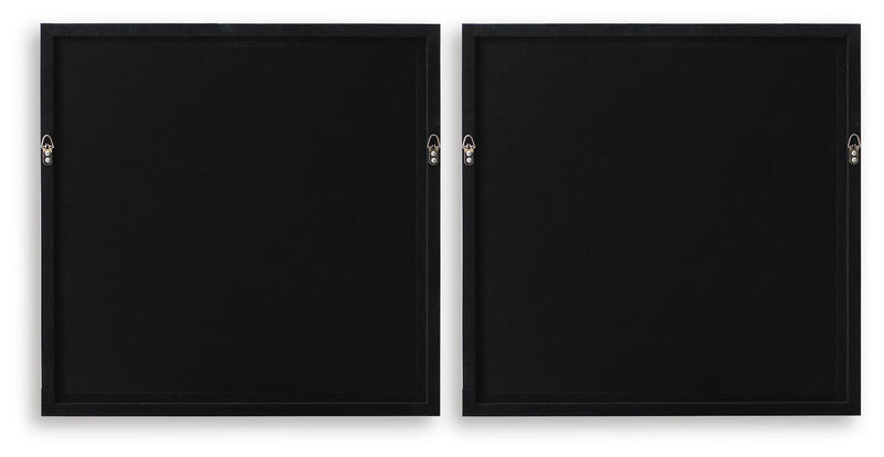 Downyard - Wall Art Set (Set of 2) - Black / Beige