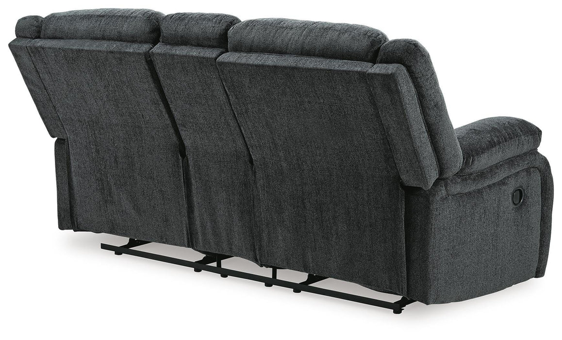 Draycoll Reclining Loveseat with Console - Furniture Source (IA) 