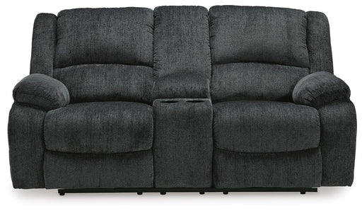 Draycoll Reclining Loveseat with Console - Furniture Source (IA) 