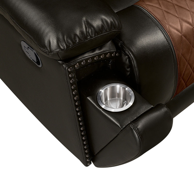 Nikko - Console Loveseat With Dual Recliners