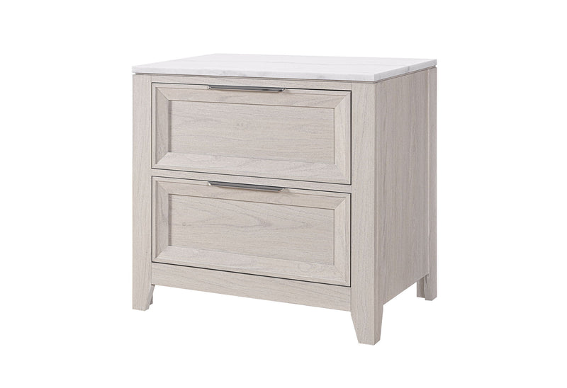 Mariah - 5 Piece King Bedroom Set (Bed, Dresser & Mirror, Nightstand, Chest) - Beige