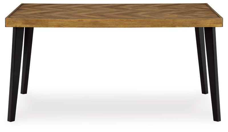 Blondon - Rectangular Drm Table Set (Set of 7) - Brown / Black