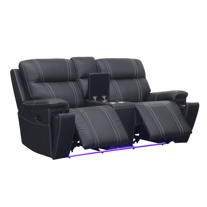 Hartley - Reclining Console Loveseat - Furniture Source (IA) 