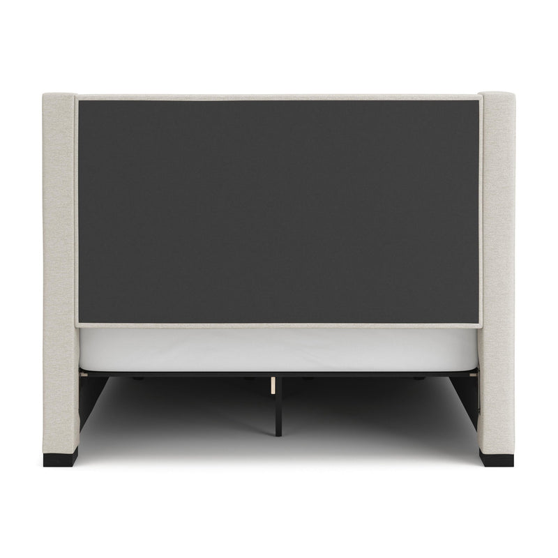 Brozmont - Queen Upholstered Storage Bed - Oatmeal - Furniture Source (IA) 