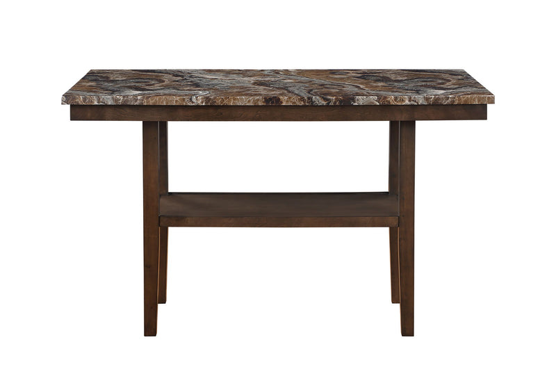 D4355 - 9 Piece Dining Room Set (Bar Table With 8 Bar Stools) - Dark Brown