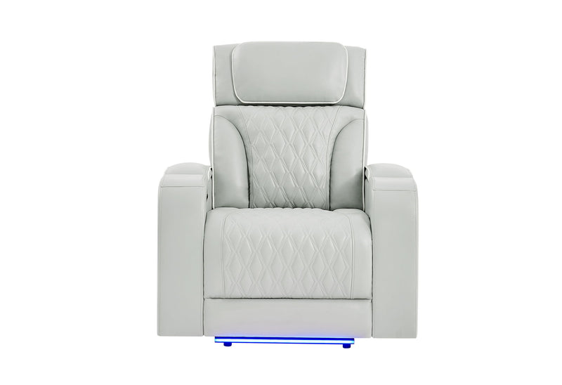 U8611 - 3 Piece Living Room Set (Sofa, Loveseat, Chair) - Silver