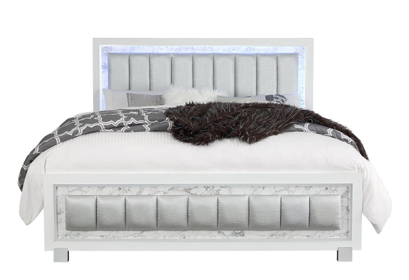 Santorini - 5 Piece King Bedroom Set - White