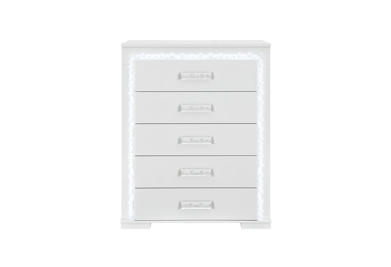 Naomi - Chest With LED - Silver