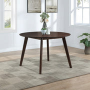 Tioga - 47" Round Table - Brown Cherry - Furniture Source (IA) 