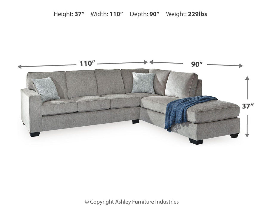 Altari Sectional with Chaise - Furniture Source (IA) 