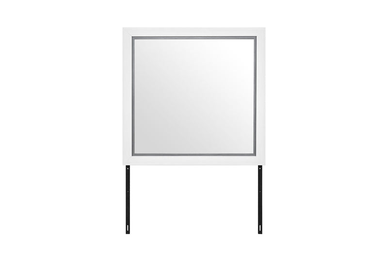 Optimus - 4 Piece Bedroom Set (King Bed, Dresser, Mirror, Nightstand) - White