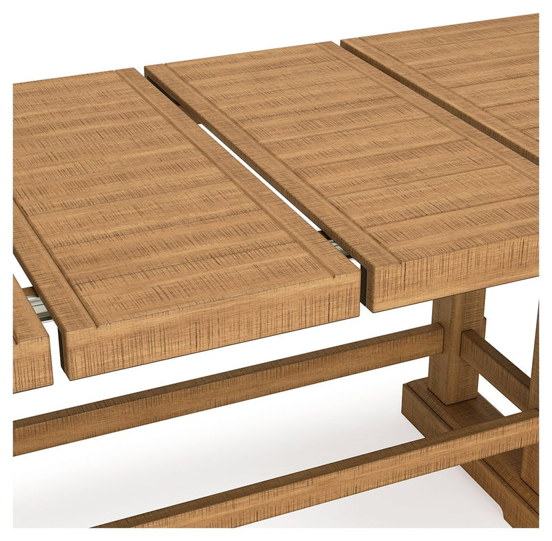 Havonplane - Rectangular Dining Room Counter Extension Table - Brown