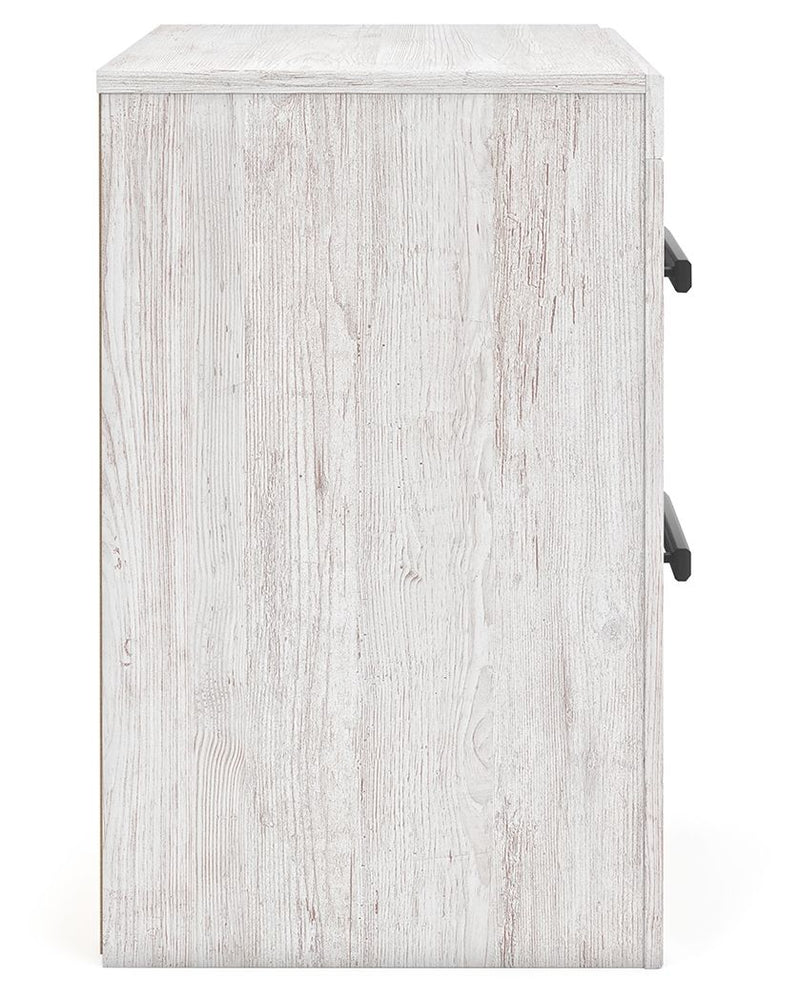 Cayboni - Two Drawer Night Stand - Whitewash