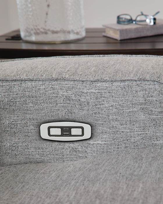Biscoe Power Reclining Loveseat - Furniture Source (IA) 