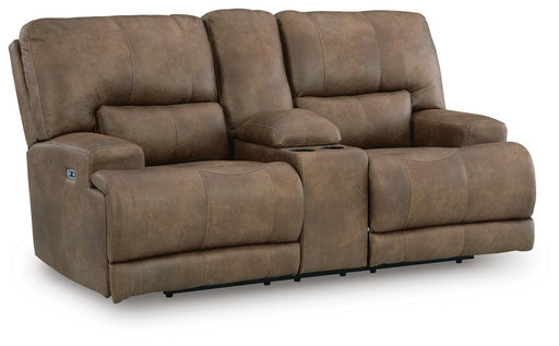 Beckley Place Power Reclining Loveseat with Console - Furniture Source (IA) 