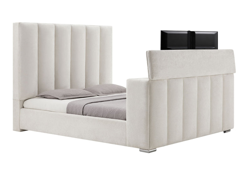 Serenity - 5 Piece King Bedroom Set - Natural / Cream