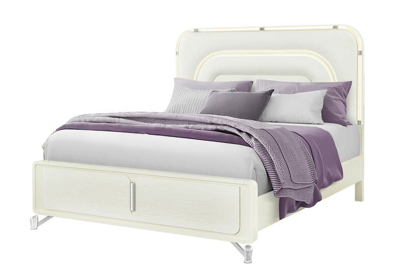 Lyra - 5 Piece King Bedroom Set - Beige