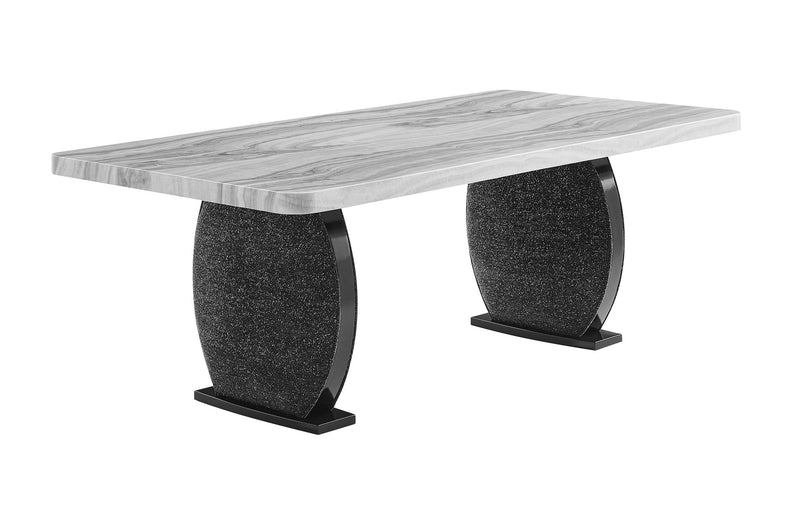 D2502 - 9 Piece Dining Room Set (Table And 8 Chairs) - Black