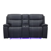 Hartley - Reclining Console Loveseat - Furniture Source (IA) 