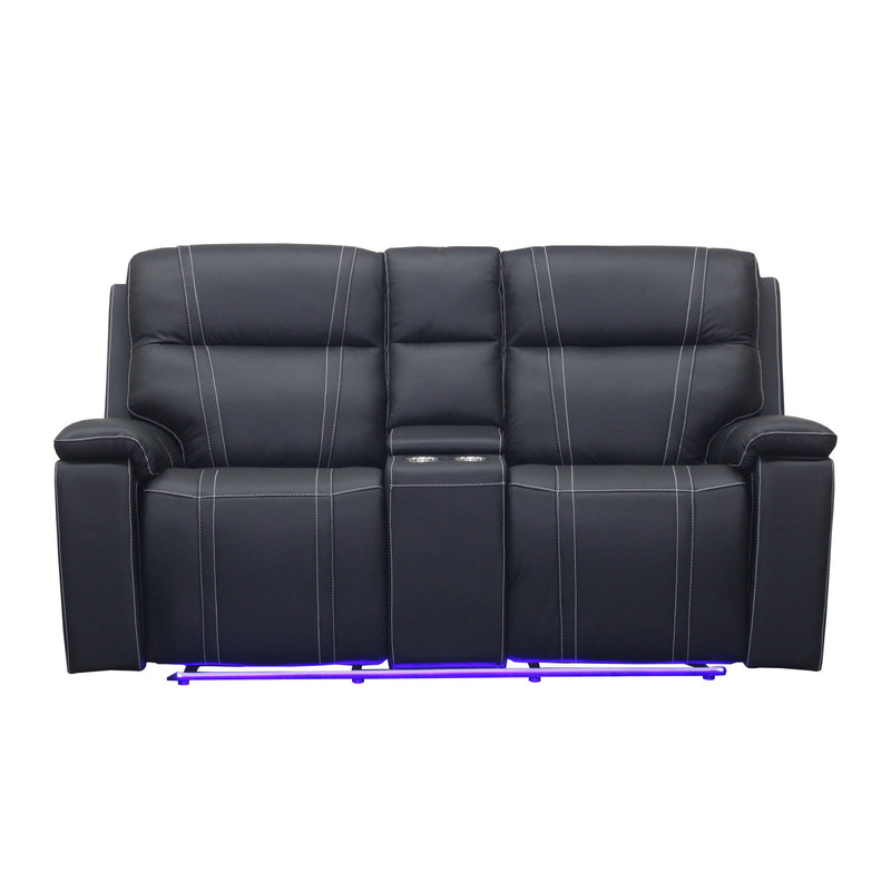 Hartley - Reclining Console Loveseat - Furniture Source (IA) 
