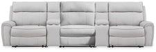 Social Pointe Reclining Sectional with Storage Consoles - Furniture Source (IA) 