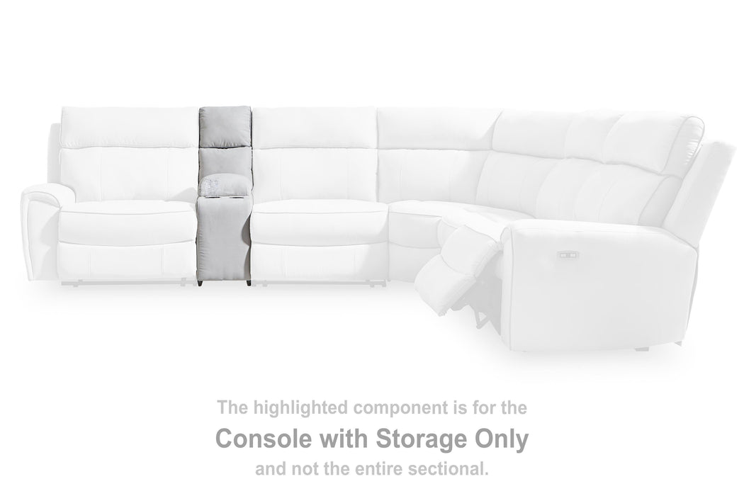 Social Pointe Reclining Sectional with Storage Consoles - Furniture Source (IA) 