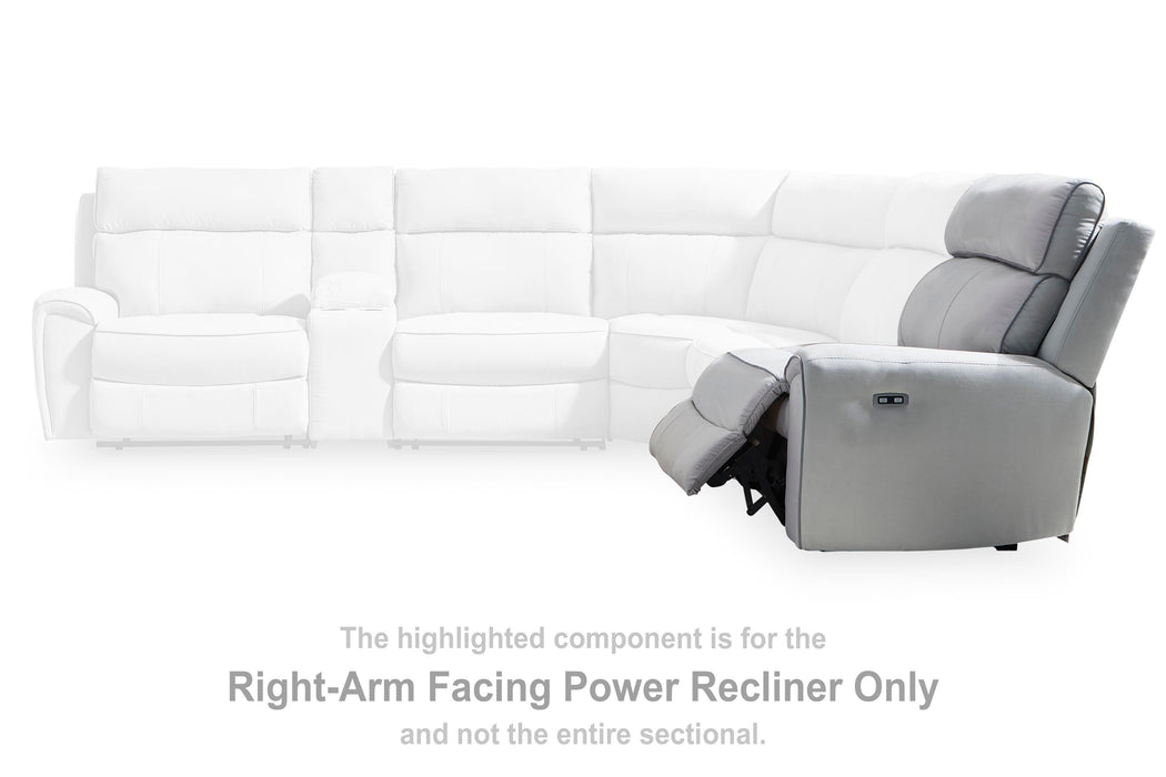 Social Pointe Reclining Sectional with Storage Consoles - Furniture Source (IA) 