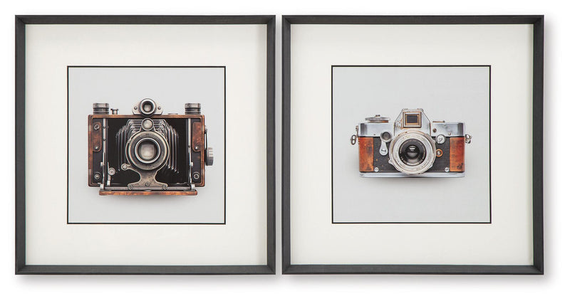 Dirkgrove - Wall Art Set (Set of 2) - Black / White / Brown