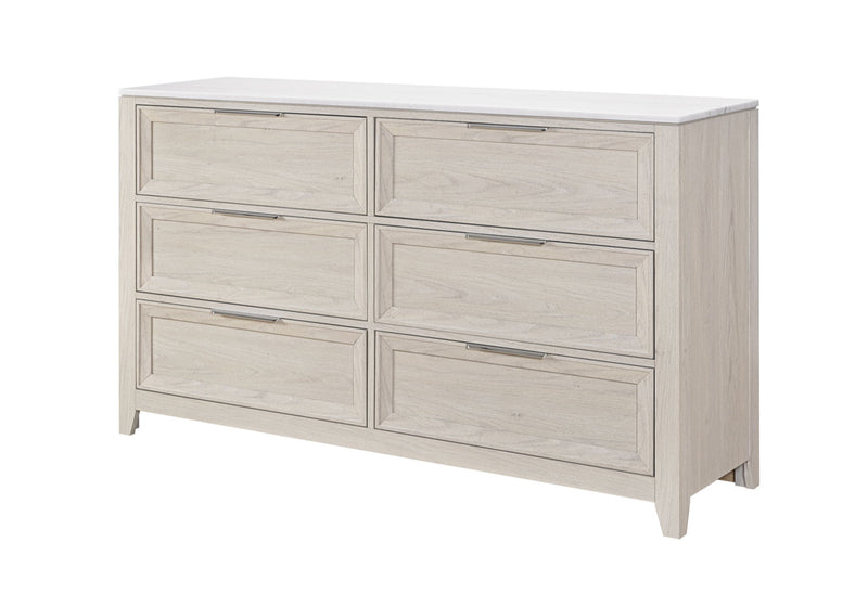 Mariah - 5 Piece Queen Bedroom Set (Bed, Dresser & Mirror, Nightstand, Chest) - Beige