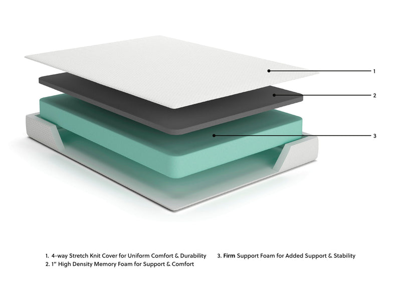 Chime 8 Inch Memory Foam - Medium Memory Foam Mattress
