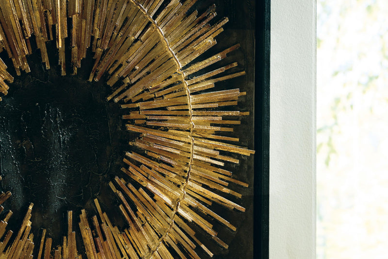 Buddins - Wall Art - Black / Gold Finish