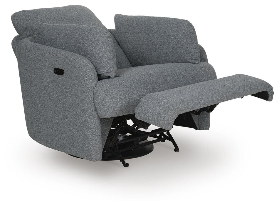 Alainmont Next-Gen Nuvella Swivel Power Recliner - Furniture Source (IA) 