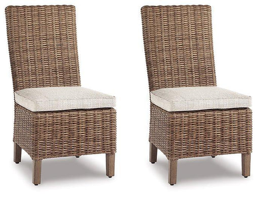 Beachcroft Outdoor Side Chair with Cushion (Set of 2) - Furniture Source (IA) 