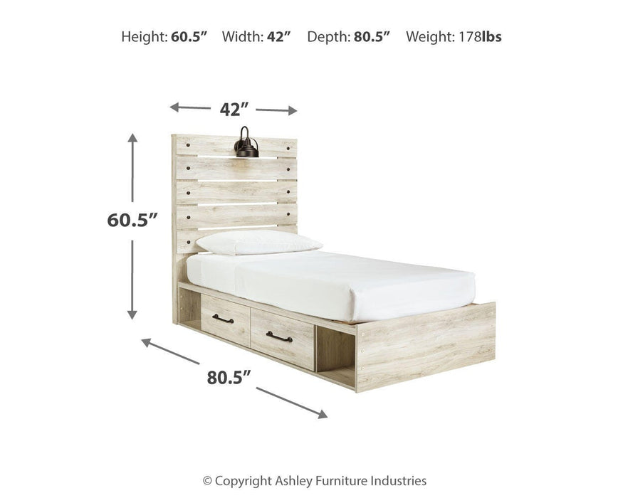Cambeck Bed with 2 Storage Drawers - Furniture Source (IA) 