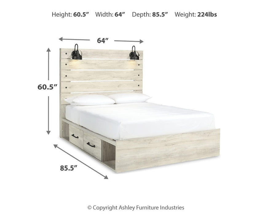 Cambeck Bed with 2 Storage Drawers - Furniture Source (IA) 