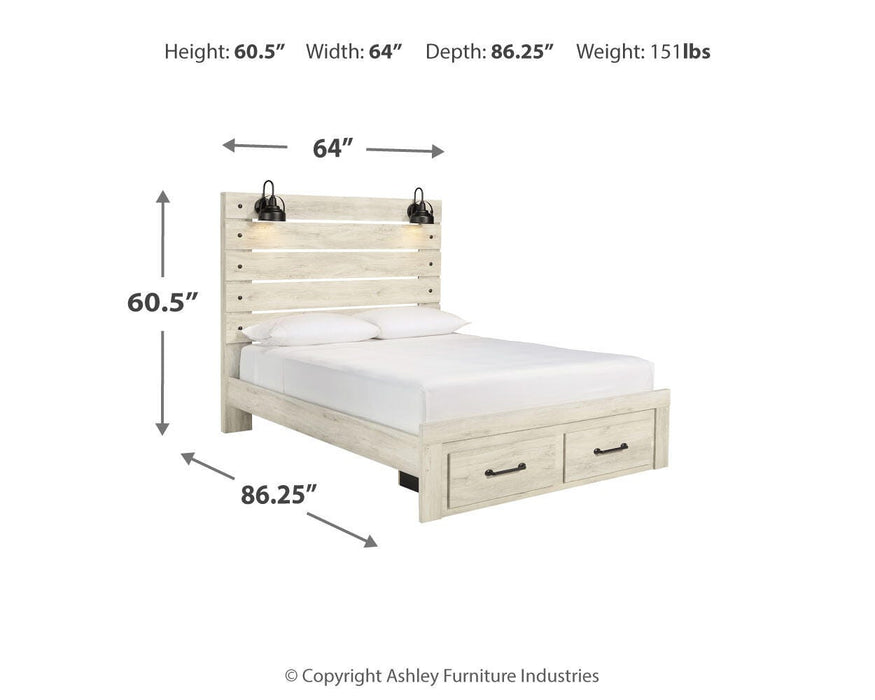 Cambeck Bed with 2 Storage Drawers - Furniture Source (IA) 